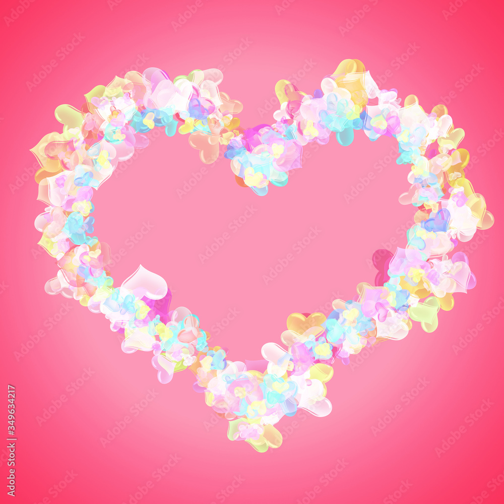 frame in the shape of the heart frame in the shape of the heart
