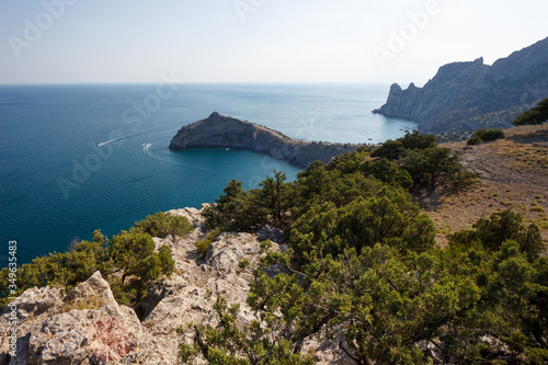 view from coast of Crimea New World