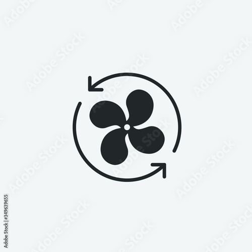 ventilation vector icon illustration sign