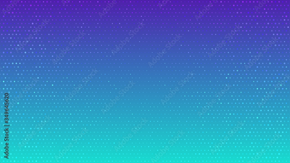 Violet blurred vector background with halftone effect. Smooth blue and purple gradient. Violet background. Halftone wallpaper. Creative backdrop. Vector template. Minimal style. Cover layout template.