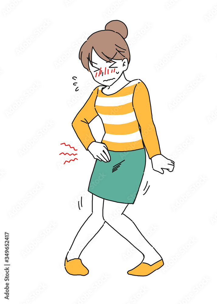 デリケートゾーンのかゆみに悩む女性のイラスト Stock Illustration Adobe Stock デリケートゾーンのかゆみに悩む女性のイラスト Stock Illustration Adobe Stock