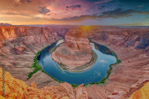 Horseshoe bend near Page, arizona, america. Travel concept.