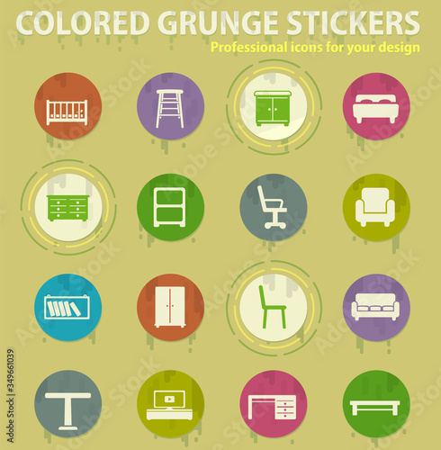 Furniture simply icons