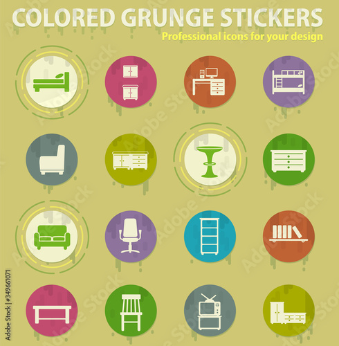 Furniture simply icons