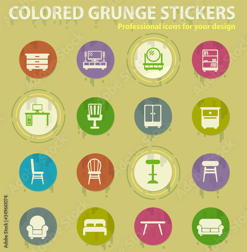 Furniture simply icons