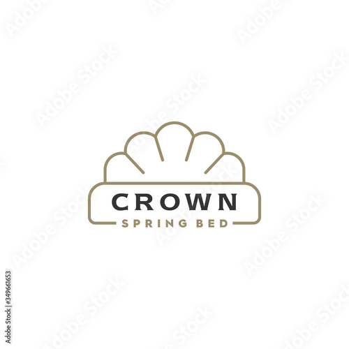 logo spring bad premium vector