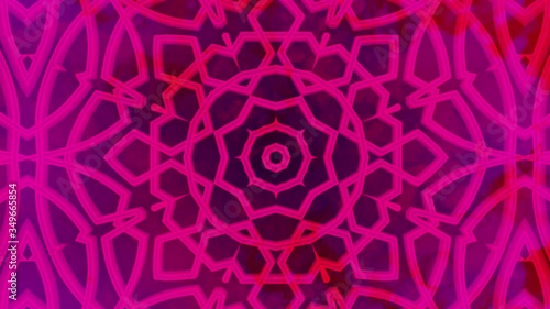 Kaleidoscope background. Abstract multicolored motion graphic background.