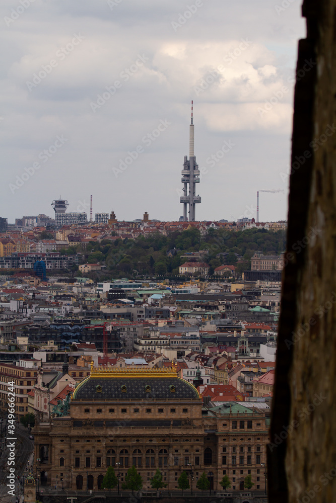 
views of Prague and the surrounding architecture