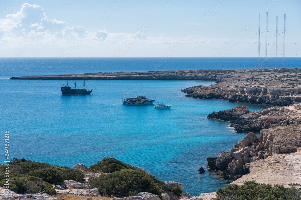 Fototapeta premium Cape Greco peninsula Cyprus
