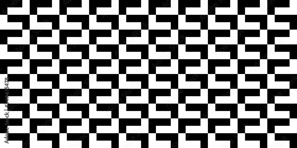 Black And White Seamless Abstract Pattern Vector Illustration Black And White Seamless Abstract Pattern Vector Illustration