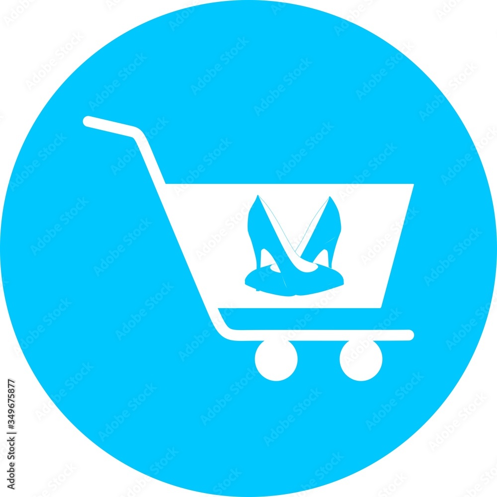 Shopping cart, trolley vector in blue circle icon. Contains such icon as mobile shop, web site, and ui. Cart flat collection of web icon for online store. Shopping Cart in flat design best vector icon Shopping cart, trolley vector in blue circle icon. Contains such icon as mobile shop, web site, and ui. Cart flat collection of web icon for online store. Shopping Cart in flat design best vector icon