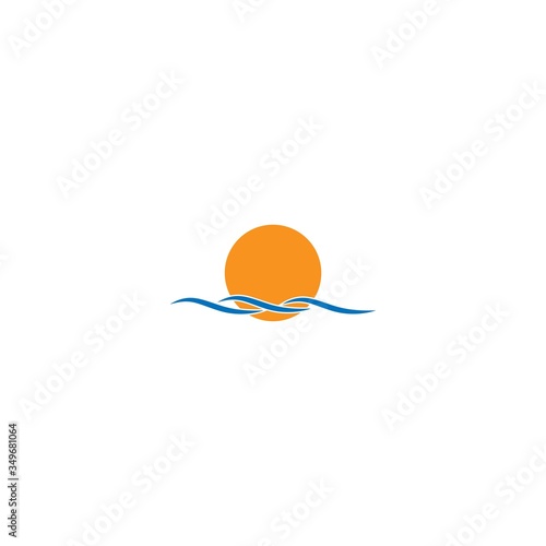 Wave logo icon set