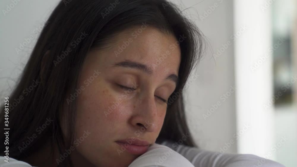 Sad worried young woman attractive face having psychological problem feeling anxiety depression, upset frustrated lonely lady thinking of grief troubled concept, close up view
Sad worried young woman attractive face having psychological problem feeling anxiety depression, upset frustrated lonely lady thinking of grief troubled concept, close up view