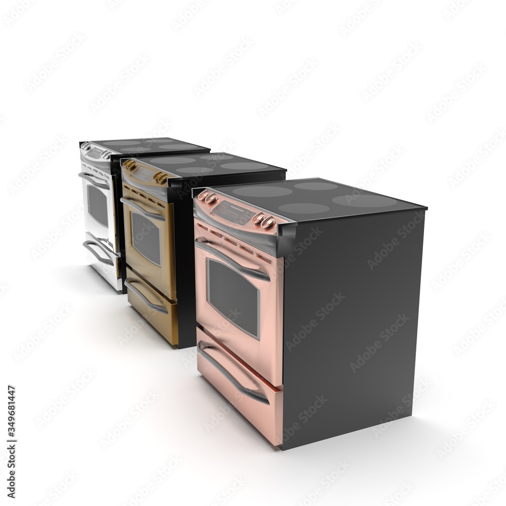 3d image of compact oven with induction cooktop 06 3d image of compact oven with induction cooktop 06