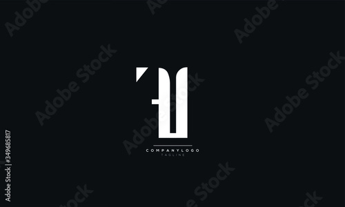 FI IF F I Letter Logo Alphabet Design Icon Vector Symbol