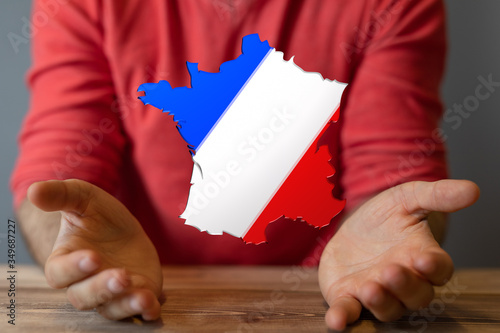 3d Digital France map count...