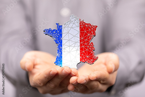 3d Digital France map count...