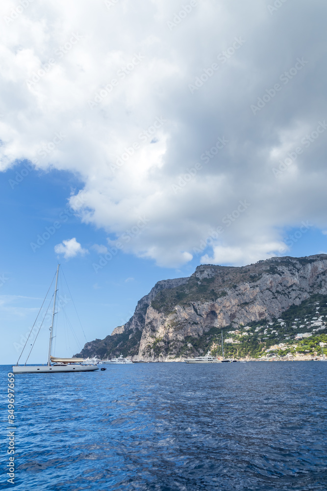 Capri island in a beautiful summer day in Italy Capri island in a beautiful summer day in Italy
