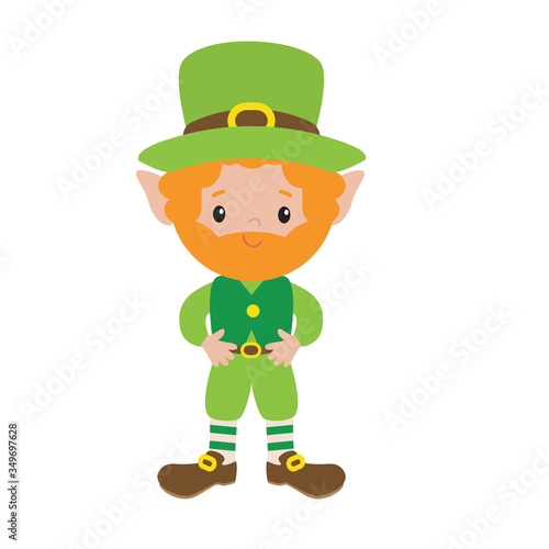 Cartoon leprechaun vector illustration image