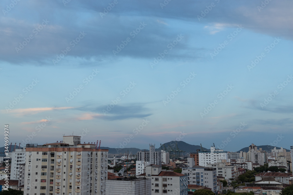 Obraz premium city with blue sky