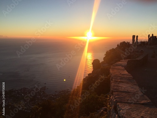 sunset over the sea