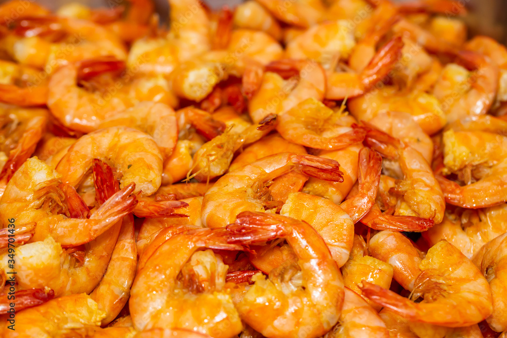 background of delicious fried prawns.fried shrimp close up background of delicious fried prawns.fried shrimp close up