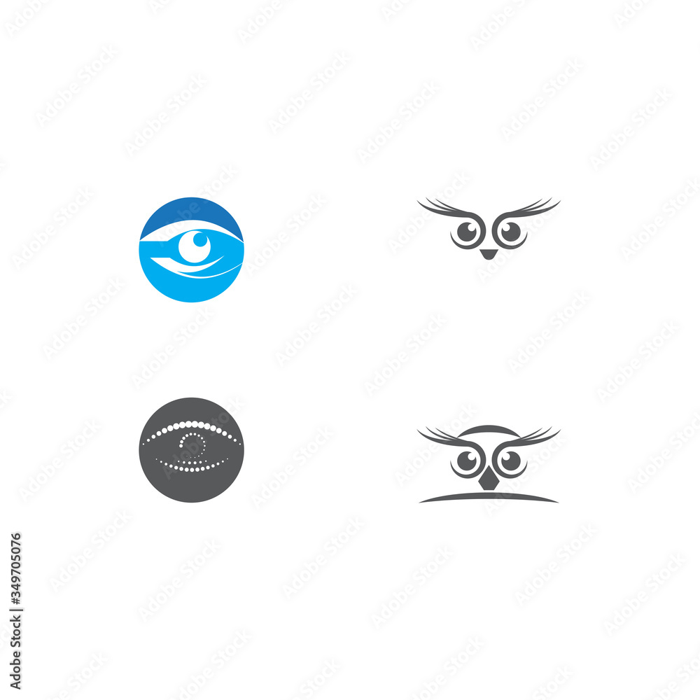 Set Eye Care vector logo Set Eye Care vector logo