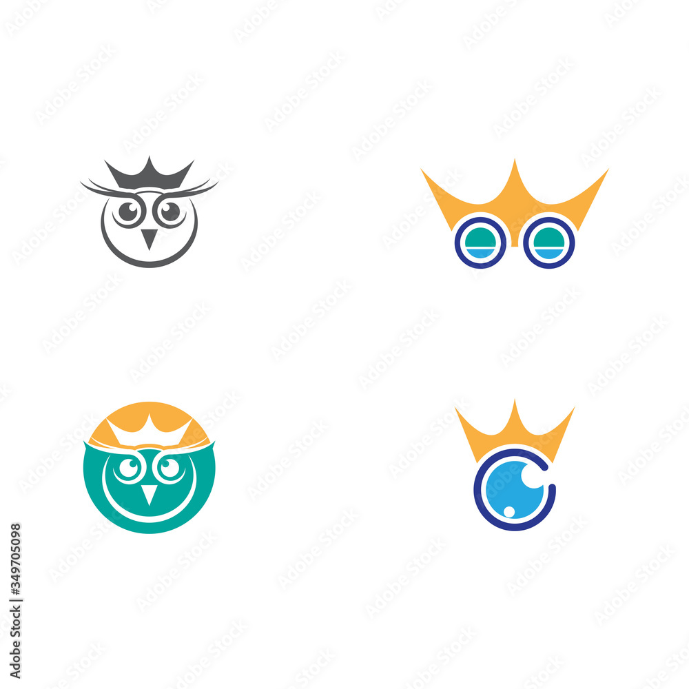 Set Eye Care vector logo Set Eye Care vector logo