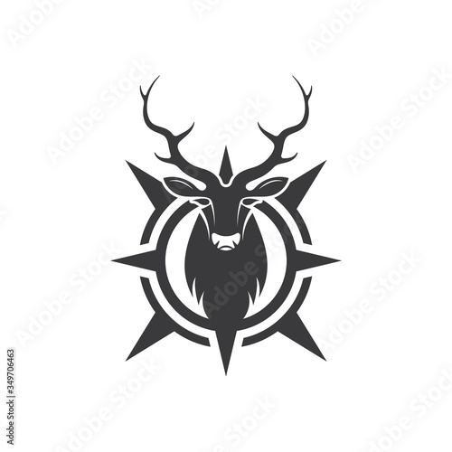 Deer ilustration icon vector design