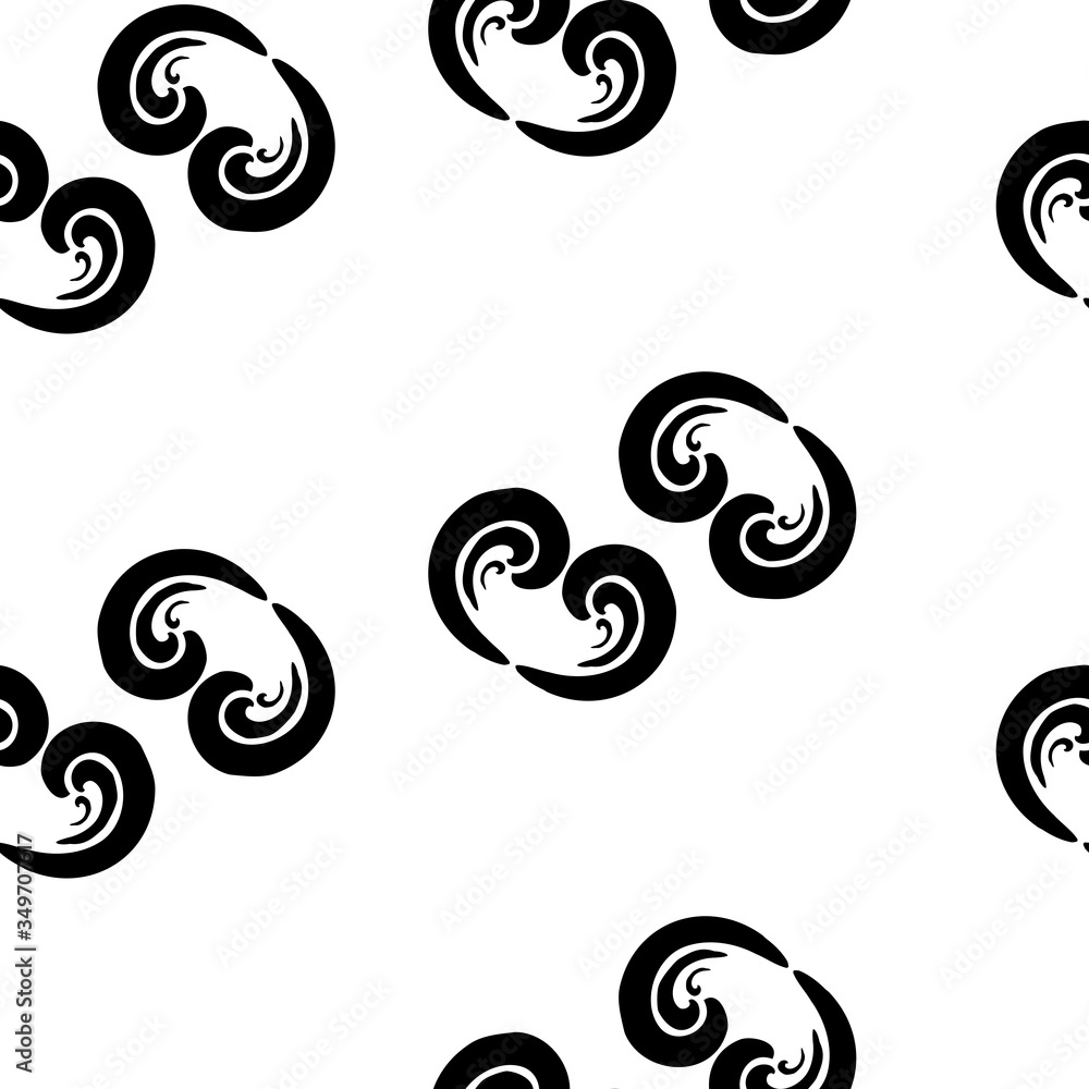 Vector seamless pattern background. Beautiful continuous illustration. Hand drawn abstract white and black art modern Vector seamless pattern background. Beautiful continuous illustration. Hand drawn abstract white and black art modern