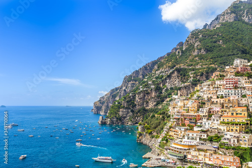 Positano in Amalfi Coast, Campania Sorrento, Italy.