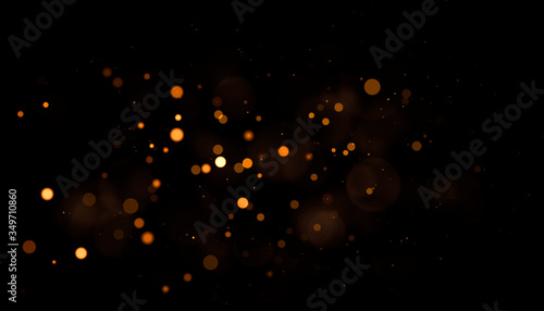 real backlit dust particles with real lens flare glitter lights background. defocused.
