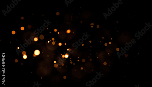 real backlit dust particles with real lens flare glitter lights background. defocused.