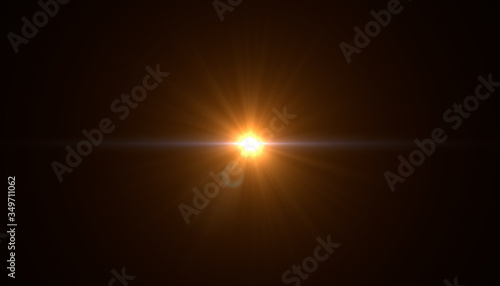 Abstract of sun with flare....