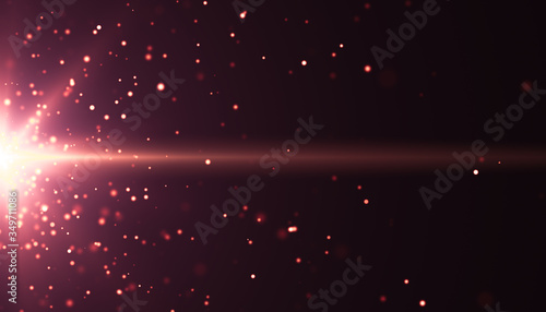 Light effect. Glowing dust ...