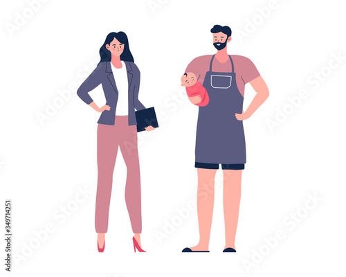 vector illustration of a couple
