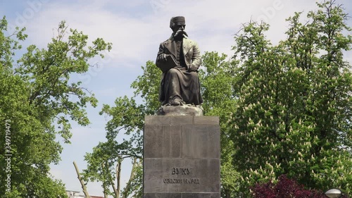 Monument to Vuk Karadzic, the major reformer of  Serbian language, Belgrade, Serbia
 photo