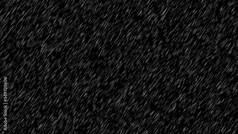 Light rain isolated in black background for overlay Stock Illustration |  Adobe Stock