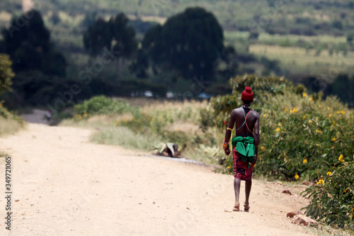 African man along the road