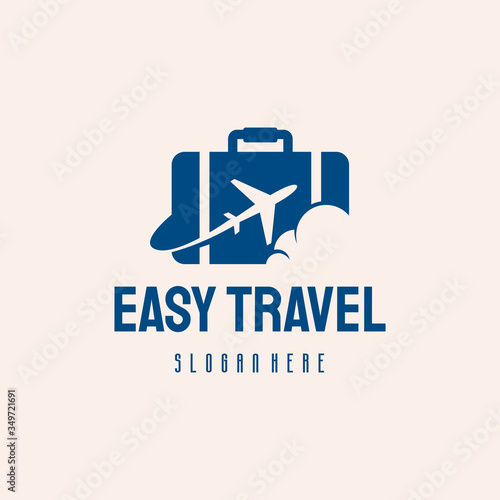 Simple Easy Travel logo hipster retro vintage vector template