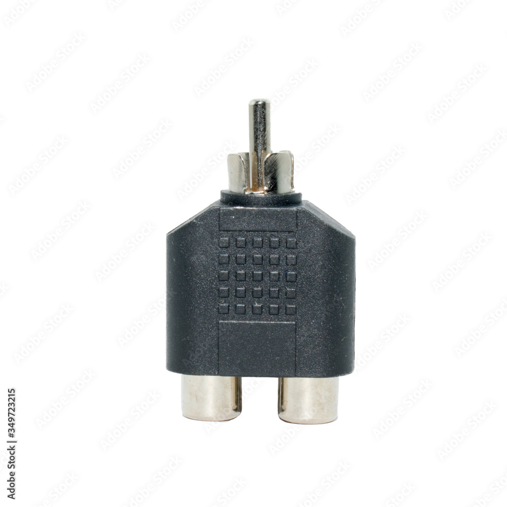 Isolated one male RCA to two Female RCA JACK Converter Isolated one male RCA to two Female RCA JACK Converter