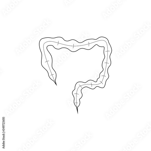 Colitis icon vector design illustration