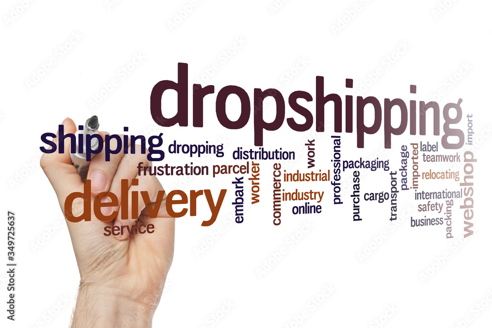 Dropshipping word cloud concept Dropshipping word cloud concept