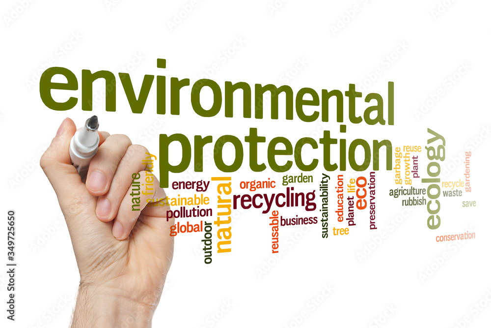 Environmental protection word cloud concept Environmental protection word cloud concept