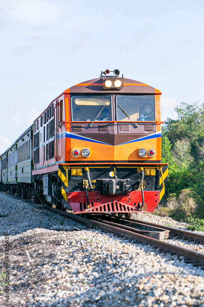 Fototapeta premium train on railway