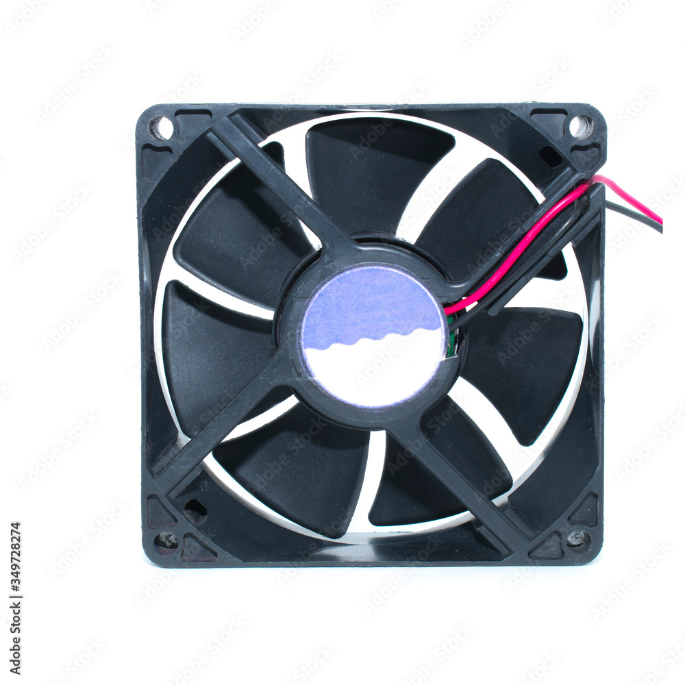 DC12v 24v Cooling fan black isolated DC12v 24v Cooling fan black isolated