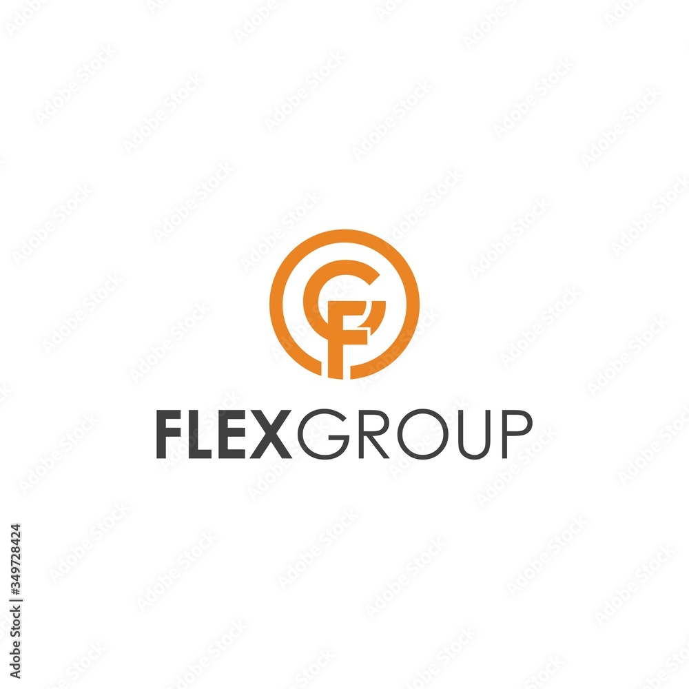 Flex Group Logo G, F and Symbol Flex Group Logo G, F and Symbol