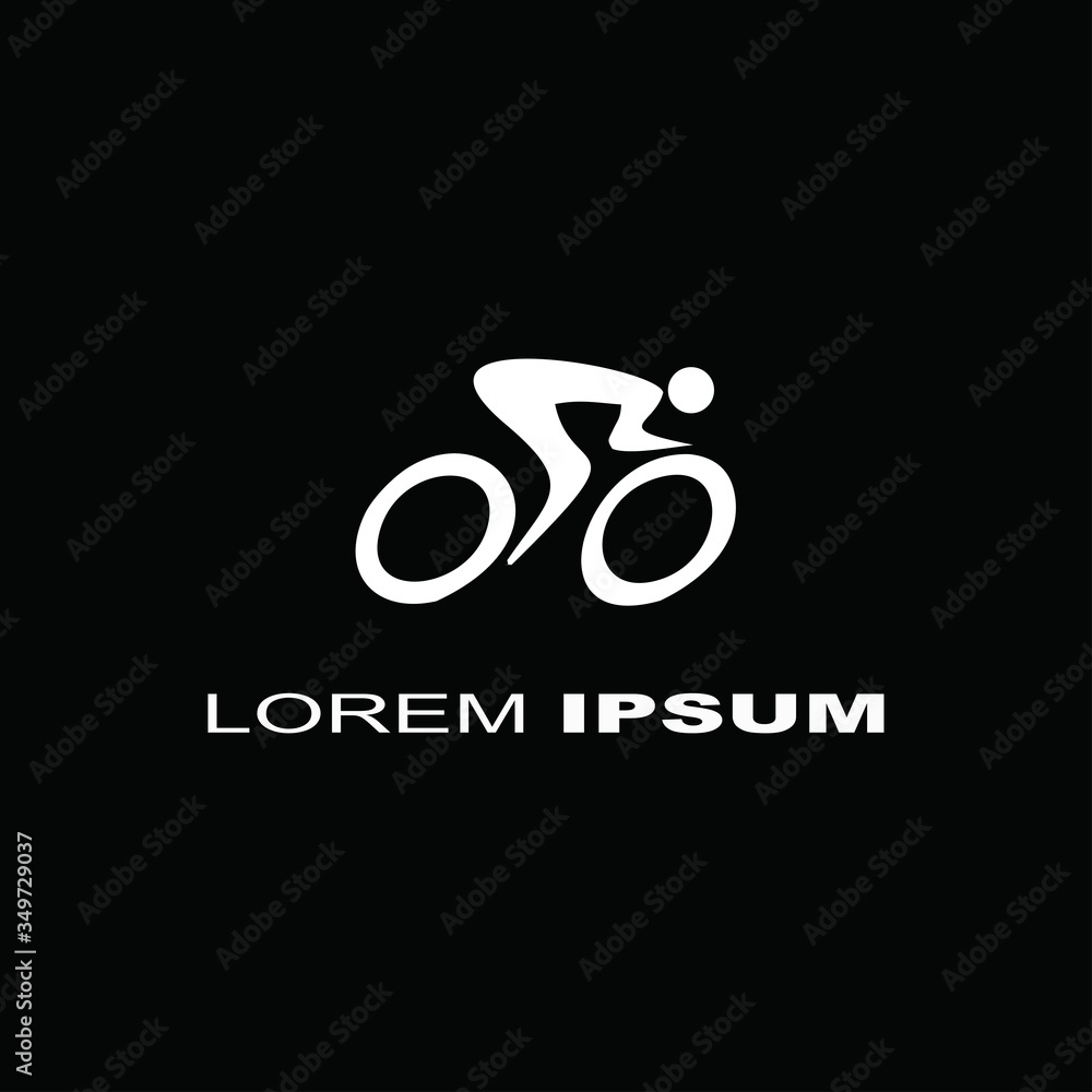 Cycling Race Vector logo illustration, emblem design template inspiration Cycling Race Vector logo illustration, emblem design template inspiration
