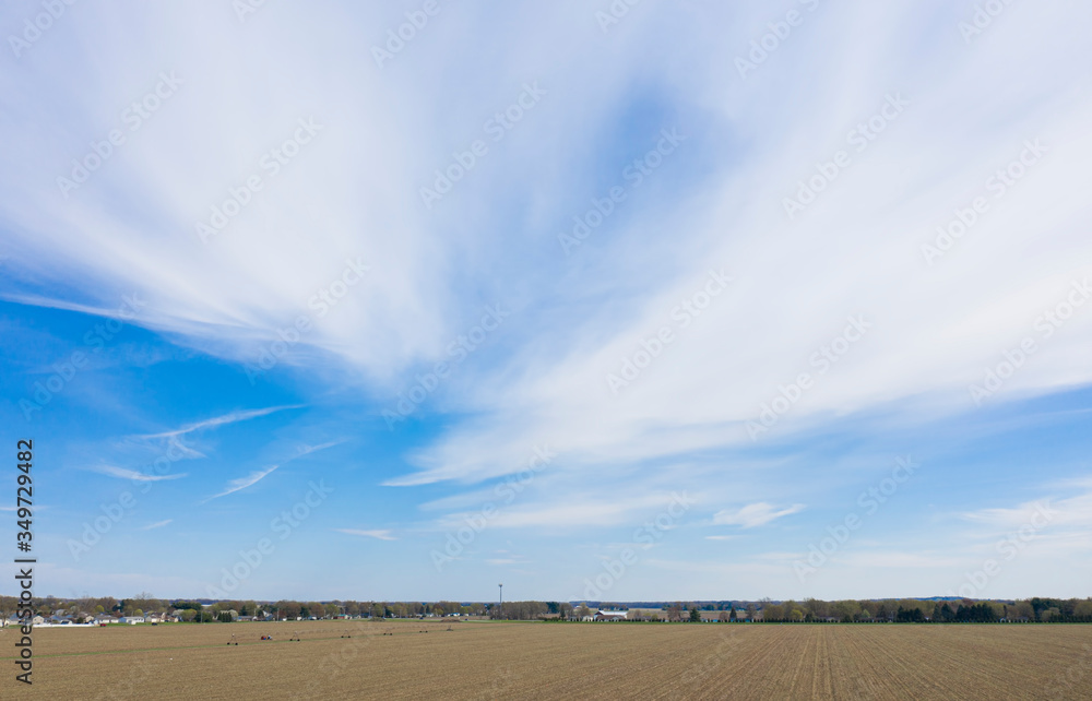 Obraz premium Field and Sky