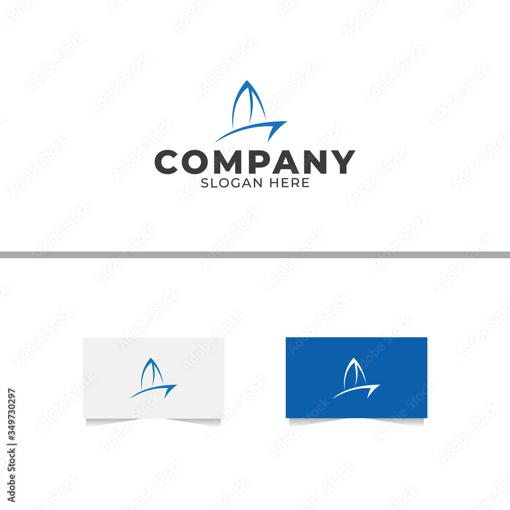 Abstract Boat Logo Design Vector Template Abstract Boat Logo Design Vector Template
